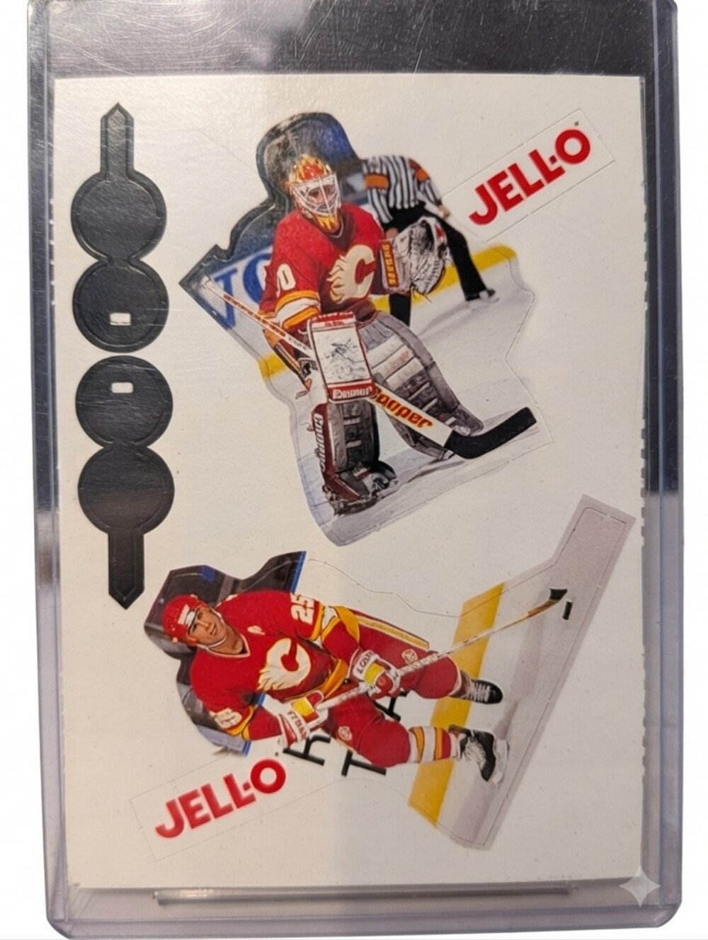 (1993-94) Jell-O Pop Out Panel (Mike Vernon, Joe Nieuwendyk)